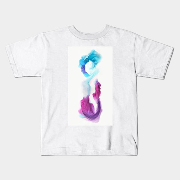 Creative abstract artwork made with translucent ink colors. Alcohol ink. Style incorporates the swirls of marble or the ripples of agate.  Abstract painting, can be used as a trendy background. Kids T-Shirt by MariDein